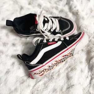 Boys Flame Checker Filmore Vans